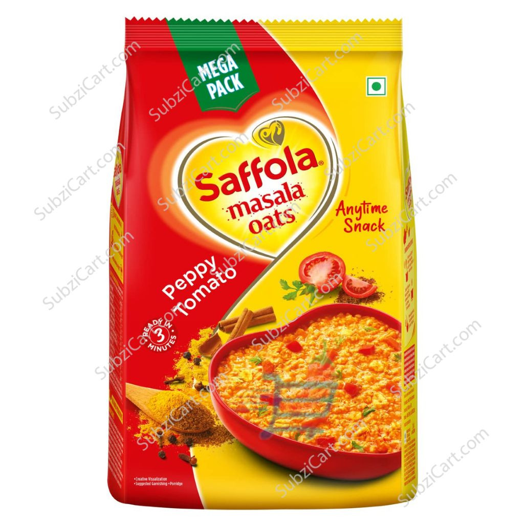 Saffola Masala Oats Peppy Tomato, 500 Grams